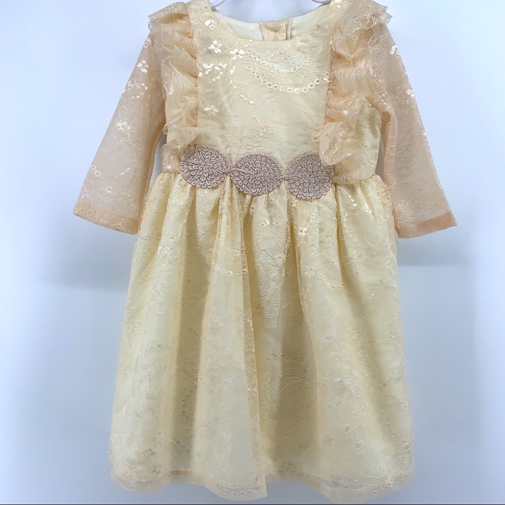 Laura Ashley lace/ruffle dress - 4
